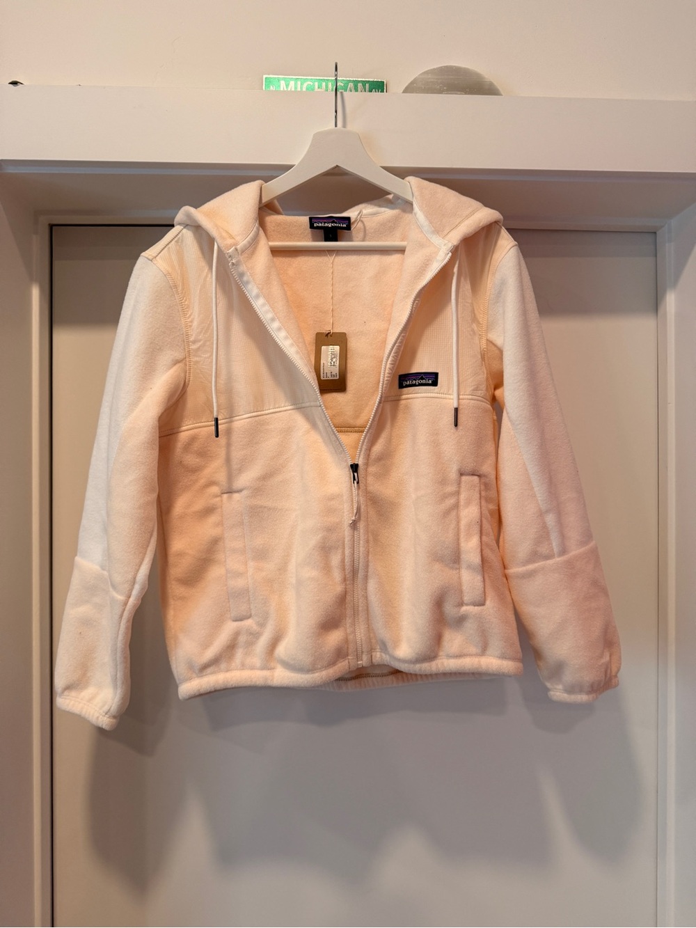 Patagonia Synchilla Jacket — Cream, Size S, NWT